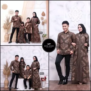 Baju Couple Gamis Family Batik Keluarga ,Sarimbit Ibu Ayah Dan Anak, Baju Couple Batik Murah Seragam