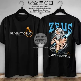 Kaos Pragmatic Play Gates Of Olympus Game Slot Kakek Zeus Scatter Baju Distro Atasan Pria Wanita - TW5039