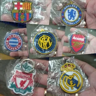 gantungan kunci team liga souvenir gantungan kunci bola aksesoris kunci