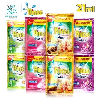 Rinso + Molto Detergent Cair/Liquid 20ml [isi 12pcs] FREE 2pcs