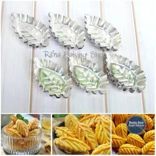 Cetakan kue nastar daun/cetakan kue keranjang bentuk daun isi 20 pcs