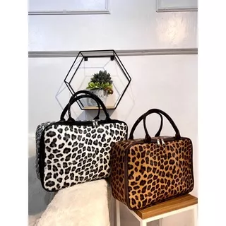 TAS KOPER MINI TAS TRAVEL TAS LEOPARD TAS KOPER KECIL