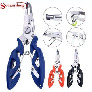 Sougayilang Alat Memancing Fishing Pliers Fish Line Cutter Scissors Mini Fish Hook Remover Multifunction Tools Joran Pancing Fishing Tools Scissor Fishing Accessories