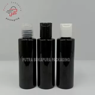 Botol presstop 60ml hitam tutup presstop variant / Botol plastik 60ml hitam flat / botol isi ulang / botol 60ml