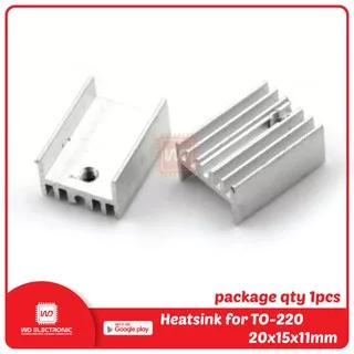 Heatsink TO 220 pendingin untuk transistor to220 Heatsink 20x15x11mm