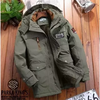 Jaket Parka king`s Pria /Jaket Parka Sensor/ Jaket Parka king`s /Parka beby canvas premium