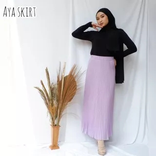 Rok Plisket , Rok Plisket 100 % REAL PICT , ROK KEKINIAN , ROK PLISKET POLOS (KATALOG 1)