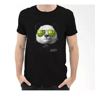 E33 KAOS PANDA GLASSES/ KAOS DISTRO PRIA/ JUNPONSHOP