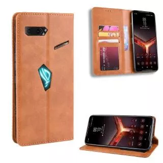 ASUS ROG Phone II ROG Phone 2 ZS660KL  Zenfone 6 ZS630KL ZB634KL Card Retro Flip PU Leather Case