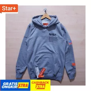 SWEATER TERMURAH TERBARU TIK TOK HOODIE USA/ JAKET HOODIE HERON PRESTON X NASA 1990 BLACK BEST