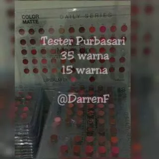 [GROSIR] LIPSTIK MATTE PURBASARI // PURBASARI LIPSTICK  81 - 95 ^/ Tester Purbasari