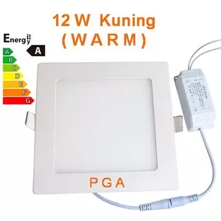 Lampu Led Panel Kotak 12W Kuning Warm / Downlight Tipis Kotak 12W