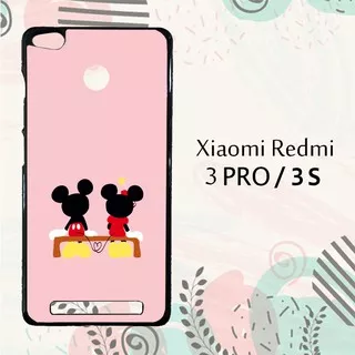 Casing Xiaomi Redmi 3 Pro | 3S Custom Hardcase HP Mickey Minnie Mouse Simple L0203