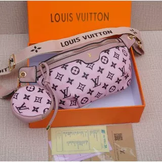 YRS WAISTBAG LV PRINTING KD-1214 TAS PINGGANG WANITA FASHION IMPORT