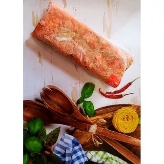 scrap meat /mac salmon/ tetelan salmon tanpa tulang dan kulit/ ikan salmon