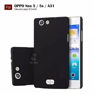 Darknight  Oppo Neo 5 / 5s / A31 / A31T / A31S | Slim Case Black Matte Softcase Premium - Hitam