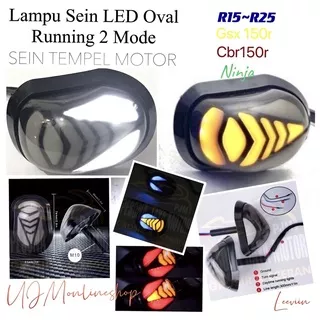 Sein Tempel Led Cr-5404 Lampu Sen Tempel Led Oval Running R15 v3/Cbr150r/Gsx150/Cbr lokal/Cbr thailand/Ninja 250