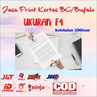 LF3 Jasa Cetak Print Buku kertas BC / Bufalo Bufallo putih Printer Fotocopy Printing Murah Termurah