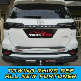 Tanduk Belakang Towing Bar Mobil Fortuner All New /Old Original Bumper Guard Rhino Besi Tebal no arb