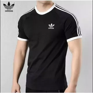 Baju Kaos Adidas Black List Putih California Logo Bordir / Adidas Tshirt / Baju Kaos Adidas Murah