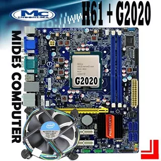 Motherboard H61 Foxconn + G2020 + FAN