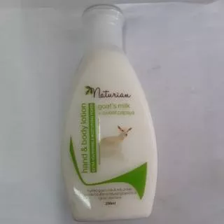 Naturian hand&body lotion extra nourishing & moisturizing power goat`s milk+sweet papaya 250ml