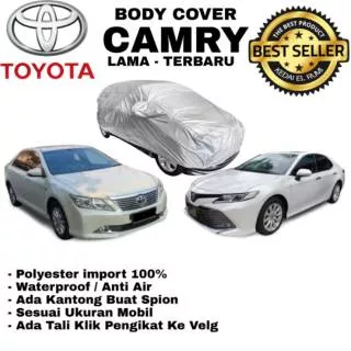 TOYOTA CAMRY COVER MOBIL KAIN SELIMUT PENUTUP SARUNG BODY MOBIL CAR SILVER ABU ABU WATERPROOF