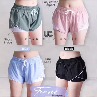Trans Shortpant / celana pendek / hotpant wanita / celana olahraga / legging senam