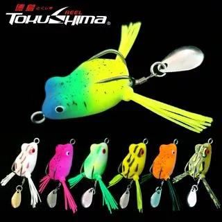 1Pcs Mini Soft Frog 3cm/4.2g Soft Plastic Frog Floating Bait 3D Eyes Soft Frog Lure Top Water Fishing Lure With Sequins