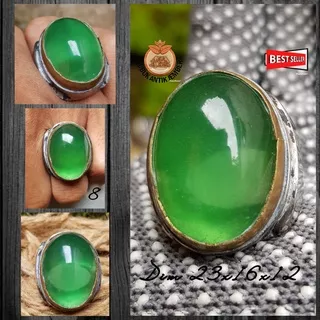 Cincin Batu Akik Zamrud Kalimantan Milenial (COD) Jenong Mumbul Super Top HQ Obral Murah Hot Item/Best Seller/Discon