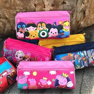 Tempat Kotak Pensil Model Karakter Kartun / Cartoon Pencil Case