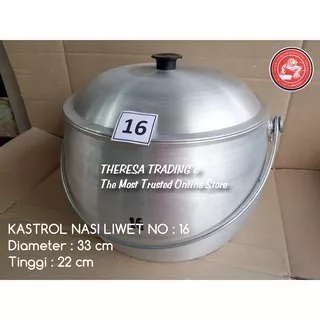 KASTROL NO 16 PANCI KASTROL NASI LIWET IKAN ASIN TERI DIAMETER 33 CM