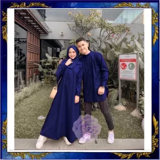 Ratna galih couple set/baju couple muslim/busana kembaran cewek cowo muslimah/fashion couple manis