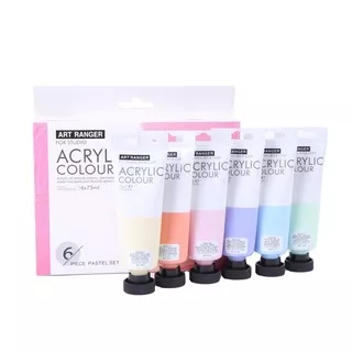 Art Ranger Acrylic Set Pastel / Cat Akrilik Set Pastel 6 x 75ml