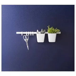 SUNNERSTA IKEA 1 Set Rak Gantung Dapur 5 pcs Hook 1 Rel 2 Wadah Kotak