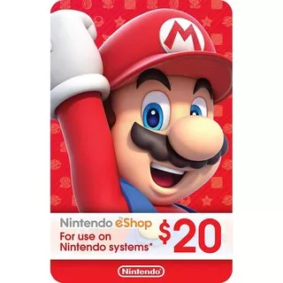 $20 Nintendo eShop Gift Card Digital Code USA