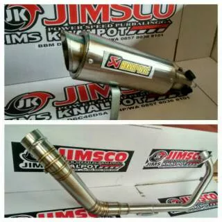 KNALPOT AKRAPOVIC cbr150 r15 vixion gsxr150 xabre mxking Satria FU dll