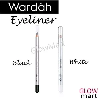 GlowMart ? WARDAH Eyeliner Pencil Black / White | Eye Liner pensil Hitam Putih
