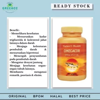 OMEGACOR Omega3 Fish Oil BPOM 75 Softgel