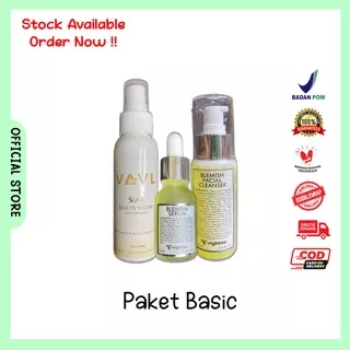 VAVL PAKET ACNE Ori (Serum Blemish, Facial Wash, Face Mist Saffron) BPOM