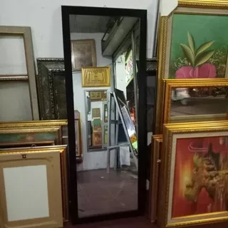 Cermin Kaca Frame Minimalis ukuran 35x95