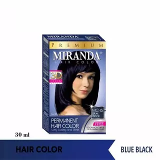 Miranda Hair Color Blue black MC-15 (30MLx2) + 10ml | Semir Rambut | Pewarna Rambut Miranda | Cat Rambut