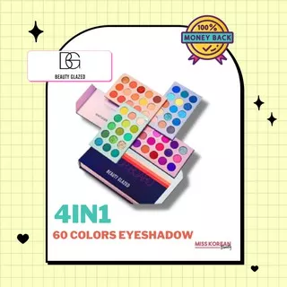Beauty Glazed Color Board 4 In 1 60 Colors Eyeshadow Palette Eye Shadow