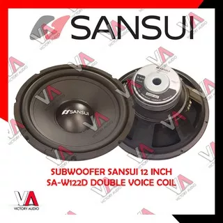 Subwoofer Sansui SA-W122D 12 Inch Double Voice Coil 1000 Watt Max Power DVC Car Audio Mobil Original