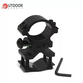 Adapter Mount Dobel Baut Universal Mounting Senter Laser Sight Scope 1 inch