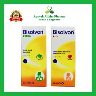 Bisolvon Extra Sirup 60ml / Bisolvon Kids Sirup 60ml / Bisolvon Tablet (Strip 10tablet) - Bisolvon Syrup Obat Batuk Berdahak / Pengencer Dahak / Bisolfon / Bisolpon