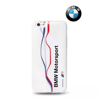 BMW - Twisted Tricolor - Case / Casing iPhone 6 Plus & 6S Plus - White