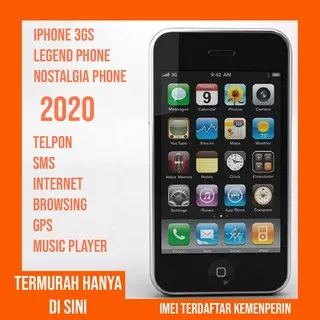 Iphone 3GS Nostalgia Apple Termurah Resmi Ibox Imei Terdaftar Ready Telpon Sms Internet