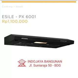 Cooker Hood / Penghisap Asap Dapur MODENA ESILE PX 6001 area Bandung