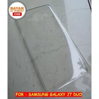 Samsung Galaxy J7 Duo - Mika Transparan Clear Hard Case Hardcase Casing Cover Bening